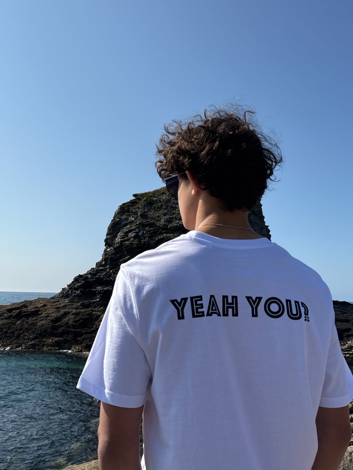 ALRIGHT? YEAH YOU? T-SHIRT - UNISEX WHITE
