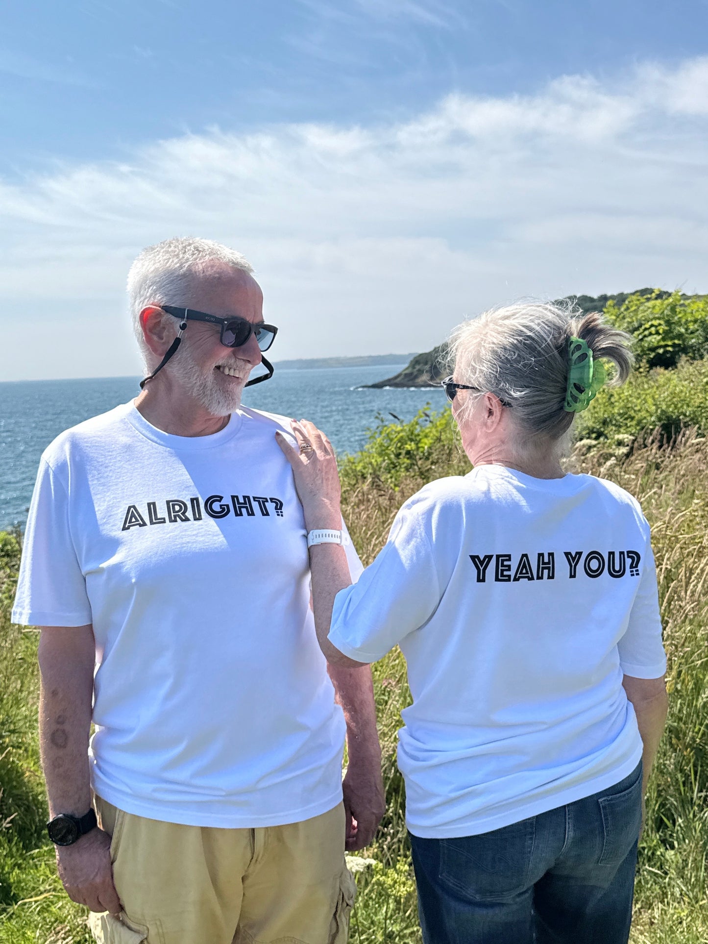 ALRIGHT? YEAH YOU? T-SHIRT - UNISEX WHITE