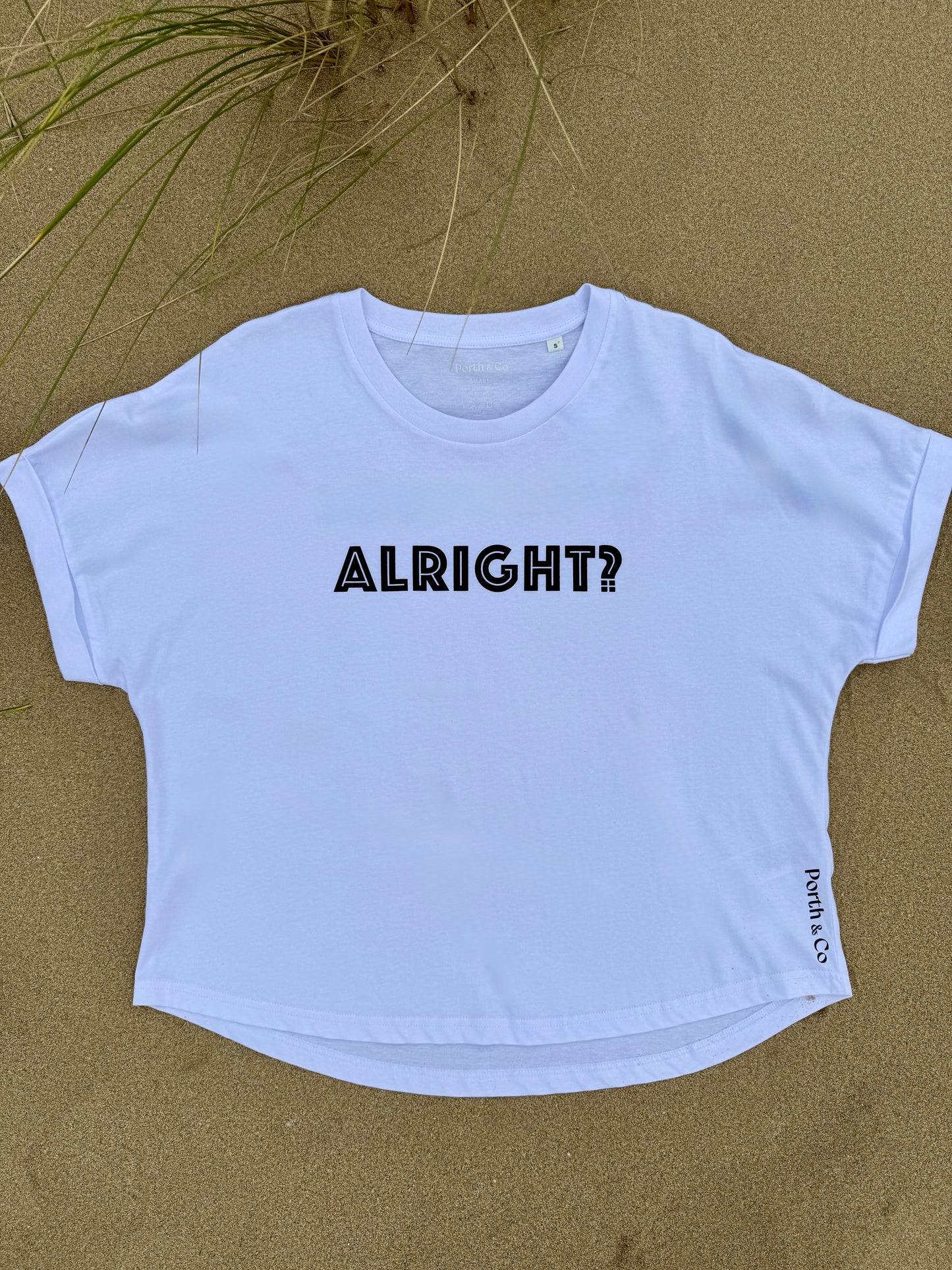 ALRIGHT? YEAH YOU? BOXY T-SHIRT - WHITE